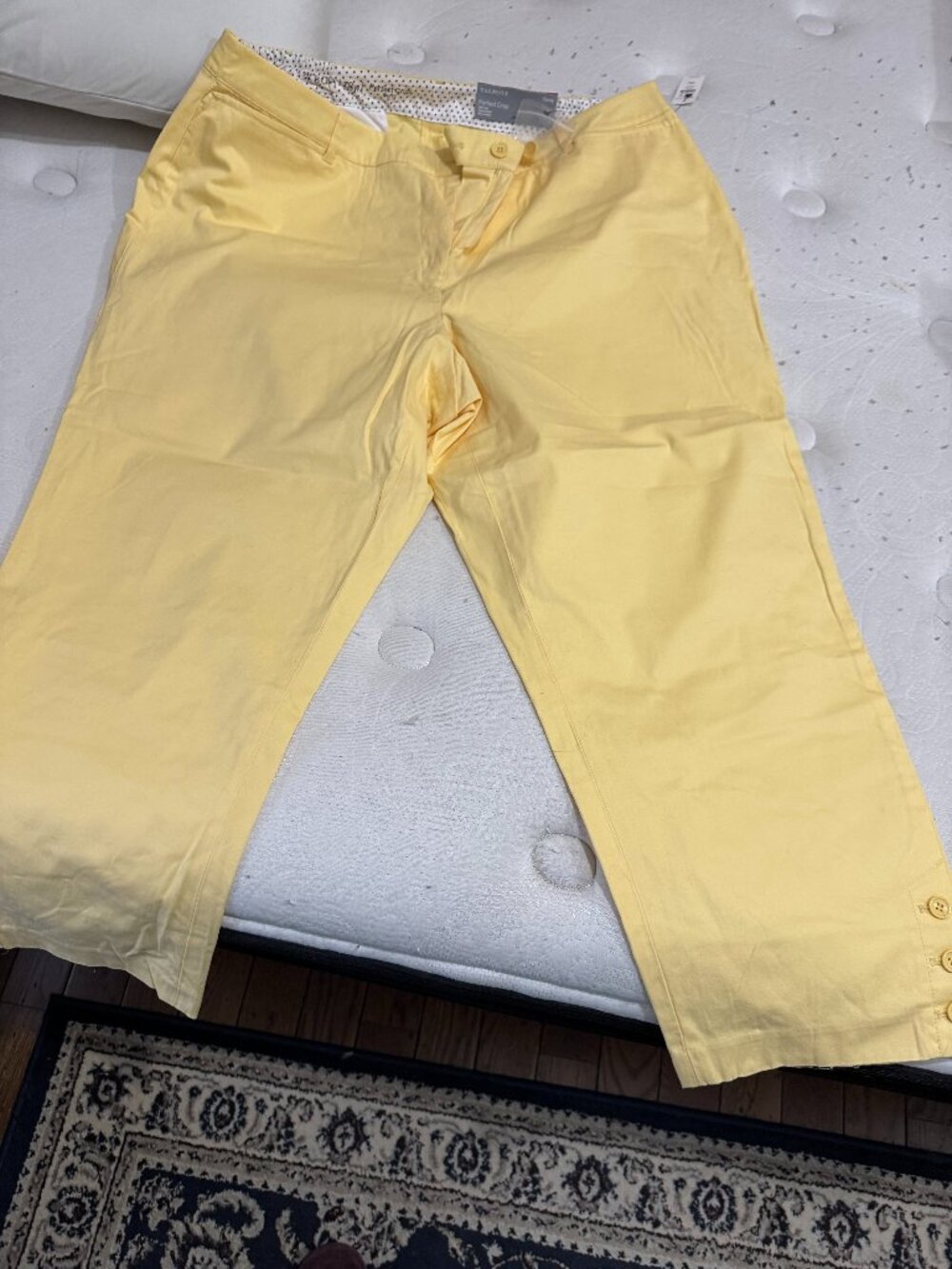 Yellow Talbot Capri Pants